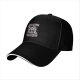 Black baseball cap with 'Embrace The Dog Hair It's Everywhere' print