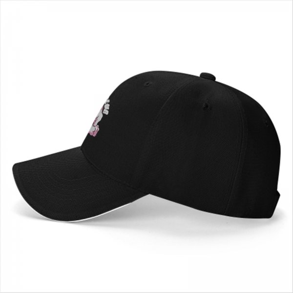 Black Baseball Cap With Buff Hello Kitty One Trip Club Print