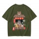 Studio Ghibli inspired coffee stand t-shirt with Totoro and friends