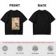 Olive t-shirt with firebender martial arts graphic print