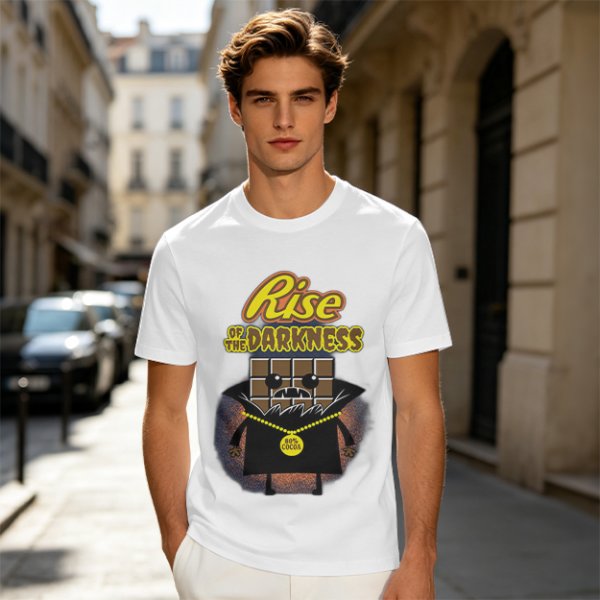 Rise of the Darkness Vampire Chocolate Bar Graphic T-Shirt