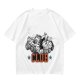 Olive T-Shirt With Cartoon Characters And 'CLUB' Graphic Print