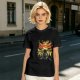 Olive graphic t-shirt with Dark Souls metal-style print