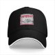 Black baseball cap with Catzilla monster cat graphic print