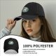 Black baseball cap with I Love Cats & Coffee graphic print