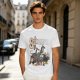 Olive Green T-Shirt With Superhero Animal Squad Graphic Print