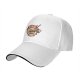 Black Baseball Cap With Ramen Club Graphic Print