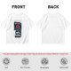 Olive graphic t-shirt with villain character and humorous text print