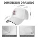 Black baseball cap with glitter water and anxiety unicorn print
