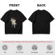 Olive Green T-Shirt with 'Hello Monday!' Coffee Character Graphic