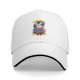 Black baseball cap with funny cereal bunny graphic design