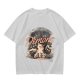 Olive graphic t-shirt with 'Don't Fight Your Demons' cat art