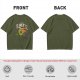 Olive green t-shirt with Slimer's Ghostbusters themed graphic print