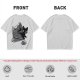 Olive Green T-Shirt With Black Cat Peeking From Knight Helmet Art