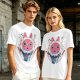 Olive T-Shirt with Princess Mononoke Mask and Kodama Print