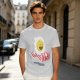 Olive T-Shirt With Happy Fried Egg And Bacon Graphic Print