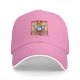 Black Baseball Cap with Retro Animated Hero Group Graphic