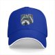 Black baseball cap with Totoro rainy forest graphic print