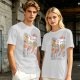 Olive Green T-Shirt With Surreal Mushroom And Vegetable Graphic Print