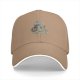 Black baseball cap with Godzilla eating ramen graphic