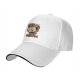 Black baseball cap with funny email cartoon graphic and text