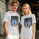 Olive T-Shirt With Dark Fantasy Silhouette Print Of Warrior And Winged Beast