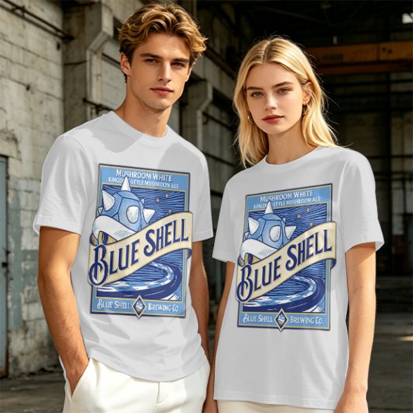 Blue Shell Brewing Co Mushroom White Ale T-Shirt