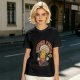 Olive T-Shirt with Retro Summer Power Corn Character Print