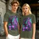 Attack on Titan Anime Villains Neon Graphic T-Shirt