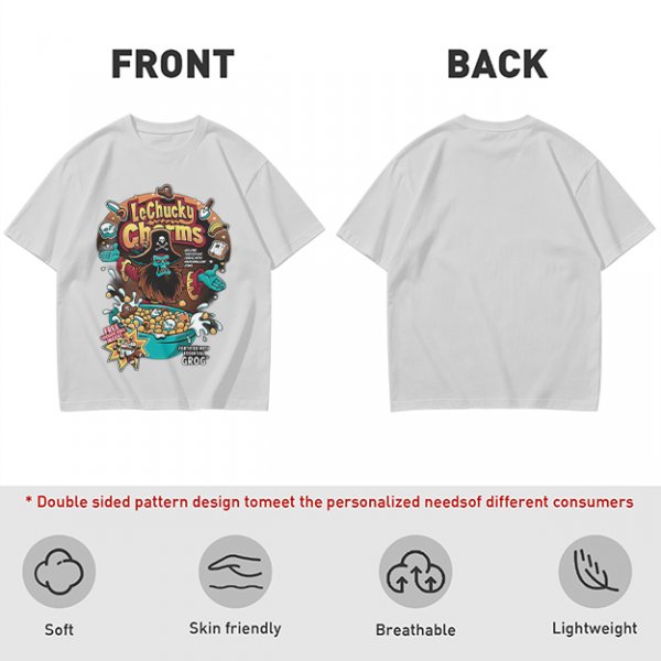 Olive T-Shirt With LeChucky Charms Pirate Cereal Graphic
