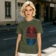 Schrödinger Things Cat Graphic Olive T-Shirt
