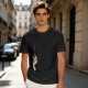 Olive green oversized t-shirt with stylized hand graphic print