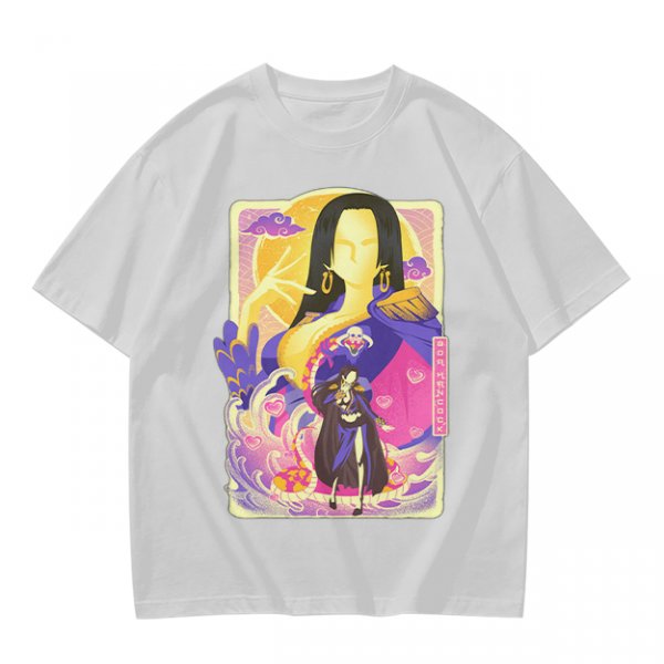 Oriental anime character graphic olive green casual t-shirt