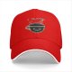 Black baseball cap with glitch coffee cup and 'I Glitch About Coffee' text