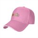 Black Baseball Cap With Cute Fire And Smoke Character Print