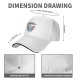 Black baseball cap with 'your opinion is irrelephant' cute elephant graphic