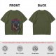 Olive t-shirt with 'I Have Trust Issues' chibi knight graphic