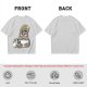 Olive T-Shirt With Cute Totoro And Soot Sprite Anime Print