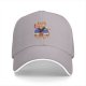 Black baseball cap with Japanese style cat chef graphic