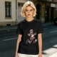 Olive T-Shirt with Cartoon Sloth Running Athlete Graphic