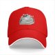 Black baseball cap with teacup on books and botanical print