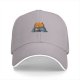Black Baseball Cap With Grumpy Orange Cat Holding Mug Under Blanket Print