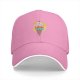Black Baseball Cap With Pac-Man Ice Cream Cone Graphic