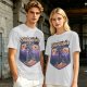 Outdoor Skeletor Hiking Graphic Olive T-Shirt