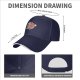 Black baseball cap with skeleton holding coffee cup graphic
