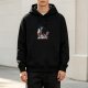Black Hoodie With Yes I'm An Artist Cat Artist Print