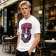 Olive Graphic T-Shirt Featuring Duckneto Superhero Duck Art