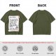Christmas t-shirt with Santa's tariff excuse note print