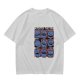 Olive T-Shirt With Mood Of The Day Blue Dragon Character Grid Print