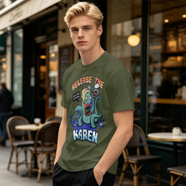 Release The Karen Octopus Graphic T-Shirt
